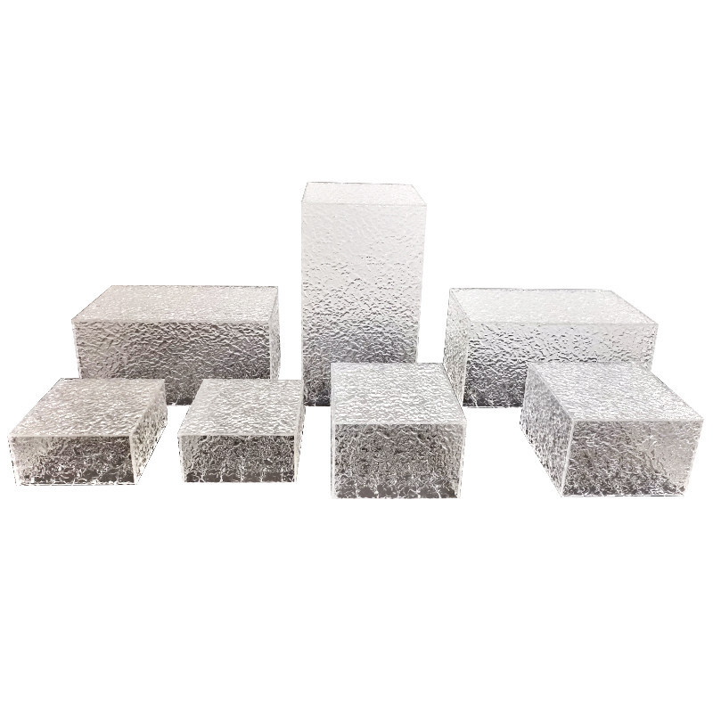 亚克力水波纹甜品台石头纹展示座高级宴会布置点心架X冷餐茶歇摆