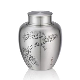 随身带小茶罐手工雕刻密封保鲜茶 锡罐小号旅行纯锡茶m叶罐便携式