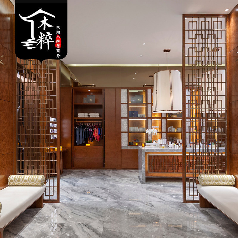 东阳木雕隔断中式镂雕实木隔栅门窗玄关古屏风背景墙W装饰花格定