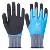 创信L878耐磨防水二次浸胶发泡满挂防全浸工作工地专用劳保手套