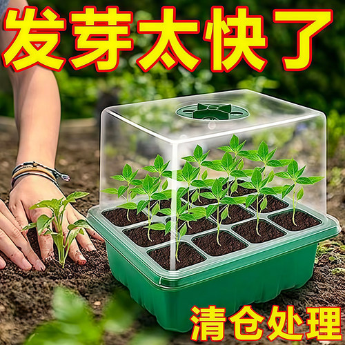 加高12孔可调透气保温育苗盒