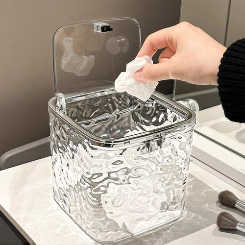 桌面垃圾桶新款高颜值按压式家用