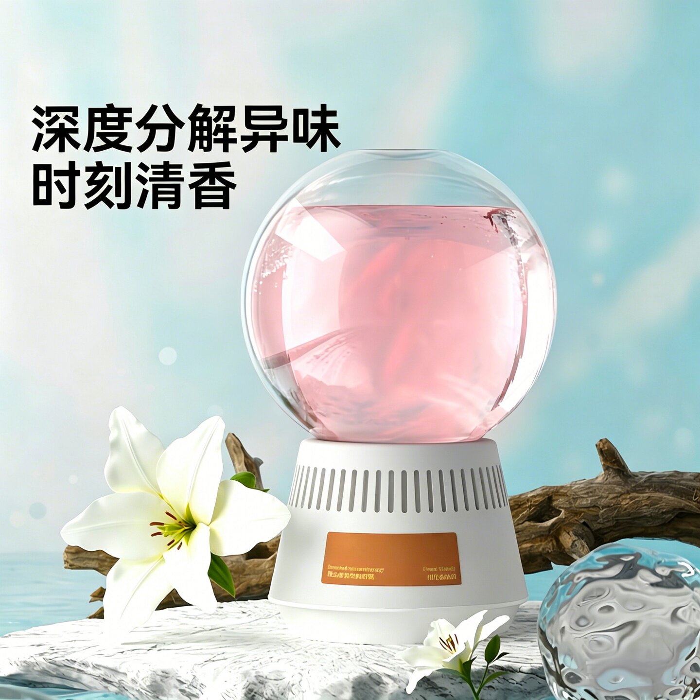 倒置香薰水晶球倒立香氛厕所除臭浴室卫生间除异味室内空气清新剂
