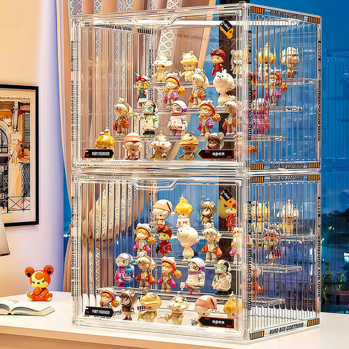 亚克力防尘手办盲盒展示收纳架