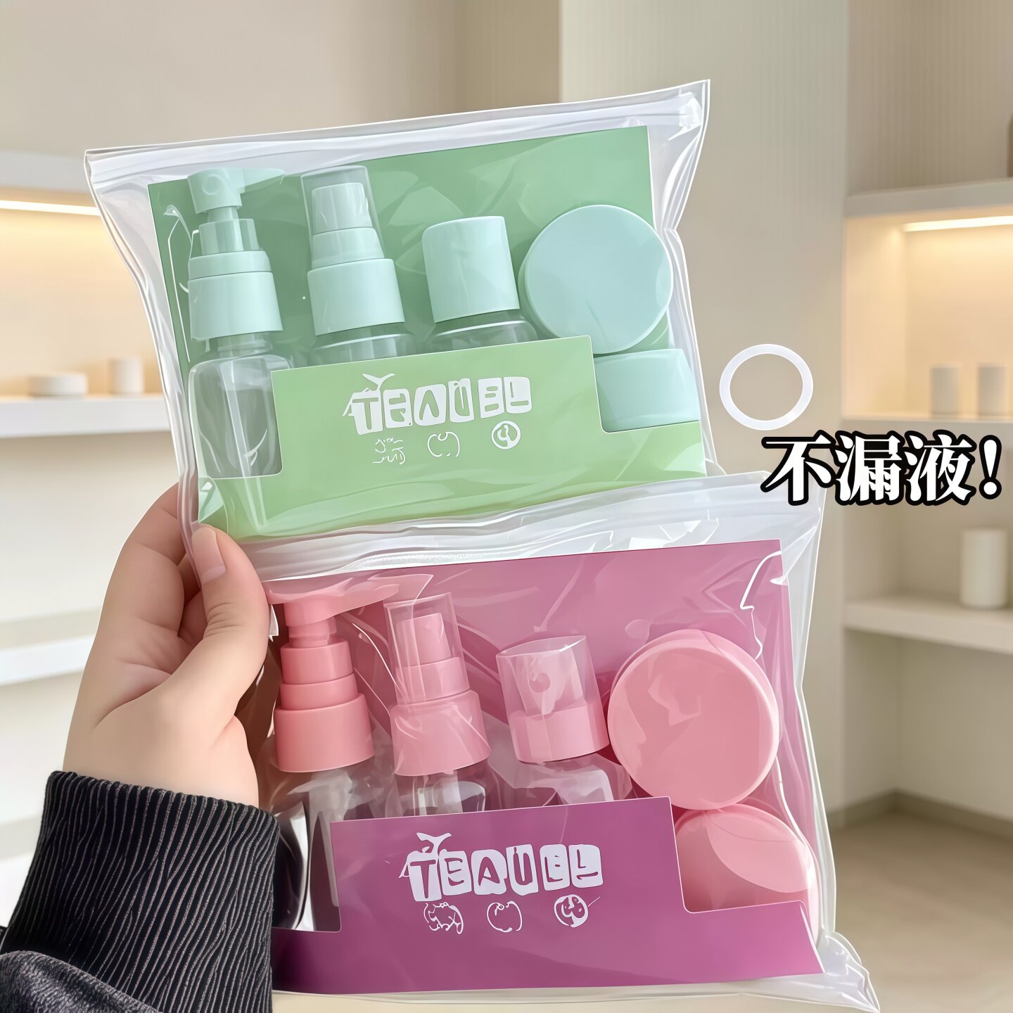旅行便携塑料分装瓶套装