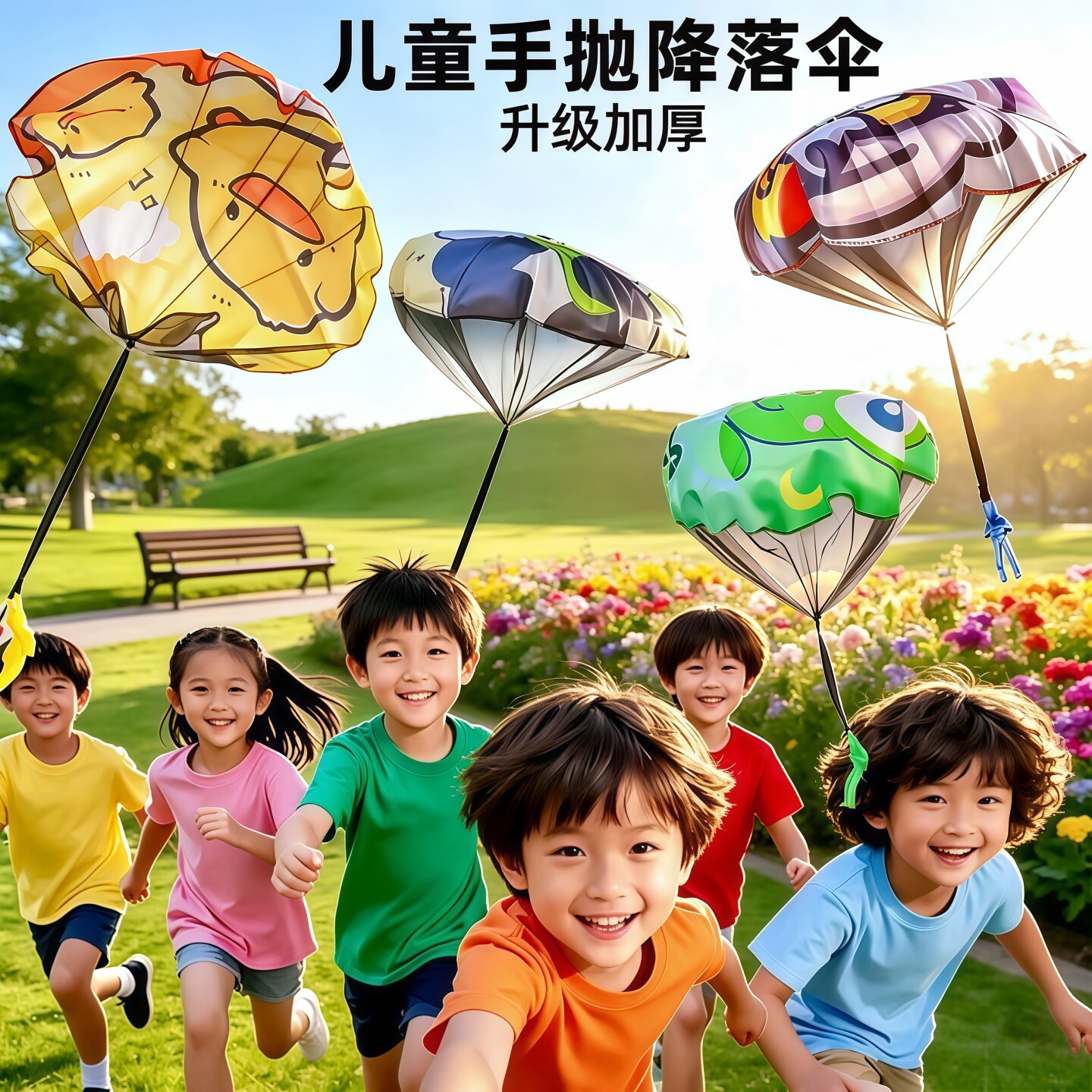 儿童手抛降落伞亲子互动玩具