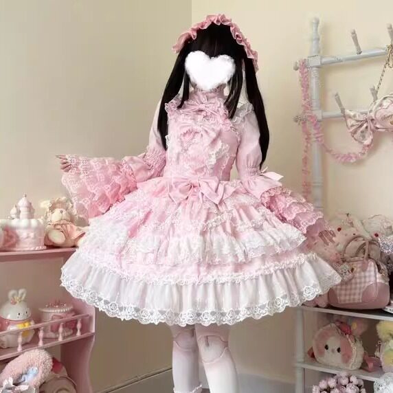 原创设计Lolita洋装蝴蝶结公主裙