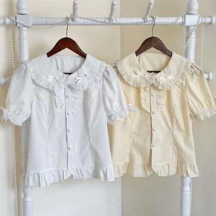 甜美可爱上衣衬衫 泡泡Lolita洛丽塔娃娃软妹短袖 秋季 新款