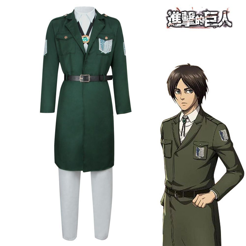 进击的巨人第四季巨人调查韩吉cos服兵团团服cosplay服军绿色全套