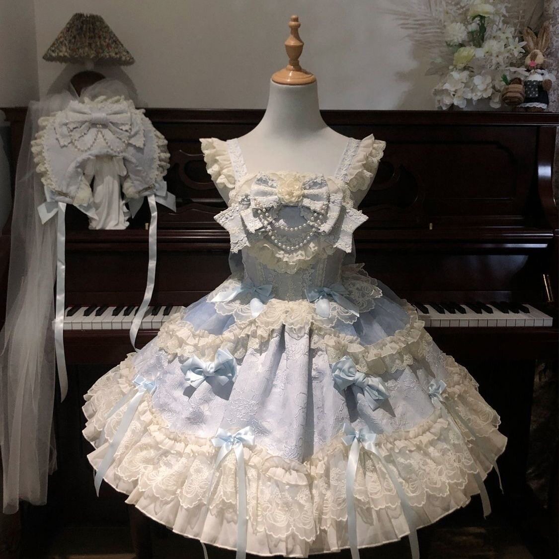 【花漾心恋】韩菇凉~lolita洋装芭蕾风JSK吊带连衣裙洛丽塔春夏季