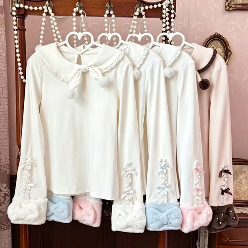 Lolita内搭长袖百搭针织打底衫冬