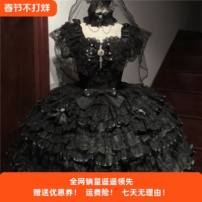 韩菇凉原创lolita洋装洛丽塔花嫁