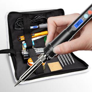 电烙铁家用工业级维修焊接恒温可调温焊锡枪电洛铁电焊笔络铁套装