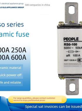 Rmb电气人硅整流元件快速熔断器Rs0-100 200 400 600A