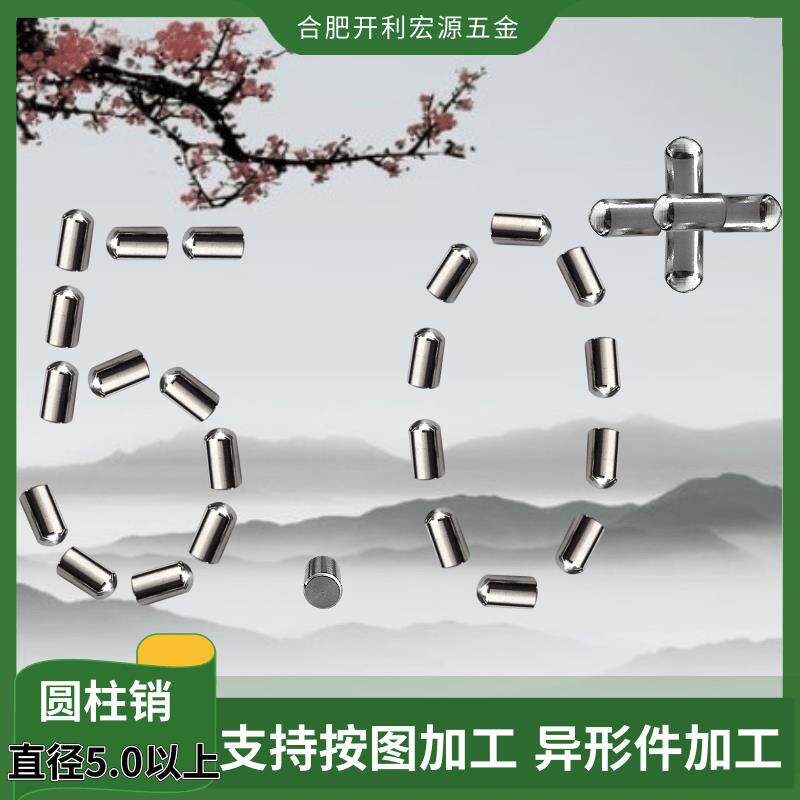 球头PCB定位PIN直销不锈钢销钉圆柱滚针销子直径5.0mm6.0mm8.0mm