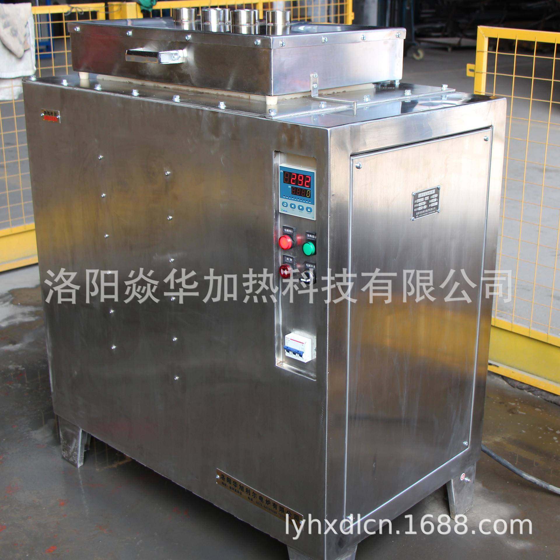 电炉厂家汽车配件行业铝合金铸造中的陶瓷环加热的上开口式加热炉