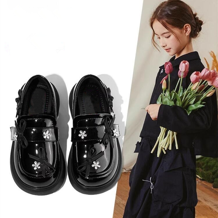 女童皮鞋2025新款春秋儿童公主鞋