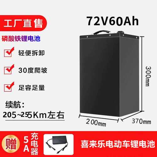 72v60ah 大容量锂电  磷酸铁锂电池 大容量动力电瓶