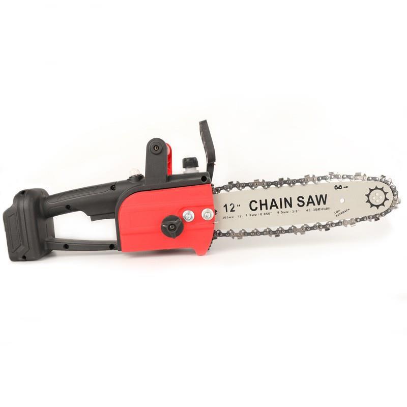 跨境12寸无刷锂电链锯户外果树园林伐木锯电动小型充手持链锯