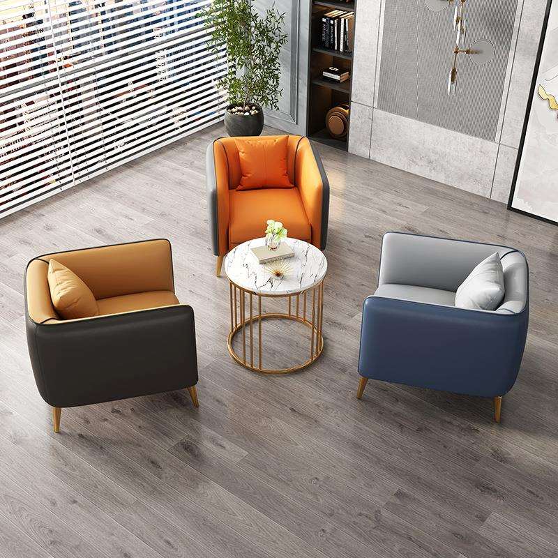 办公室沙发简约售楼处洽谈会客接待室休息区阳台商务咖啡厅休闲椅