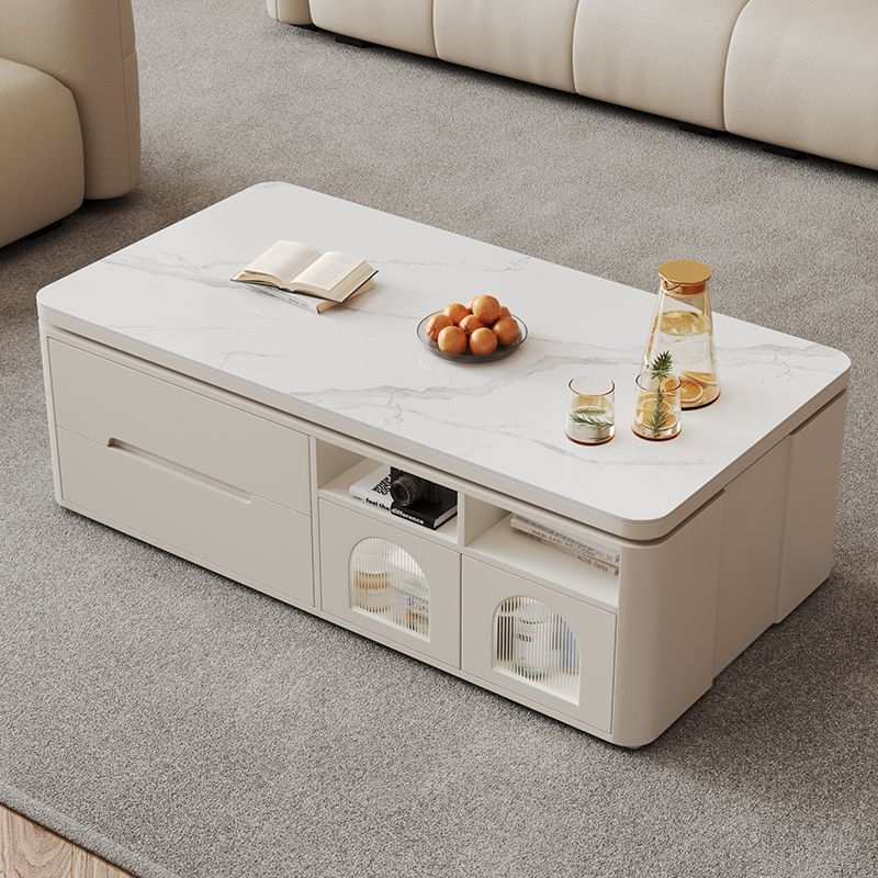 ir新款大小户型岩板平面茶几现代简约茶几客厅实木茶几桌电视柜组