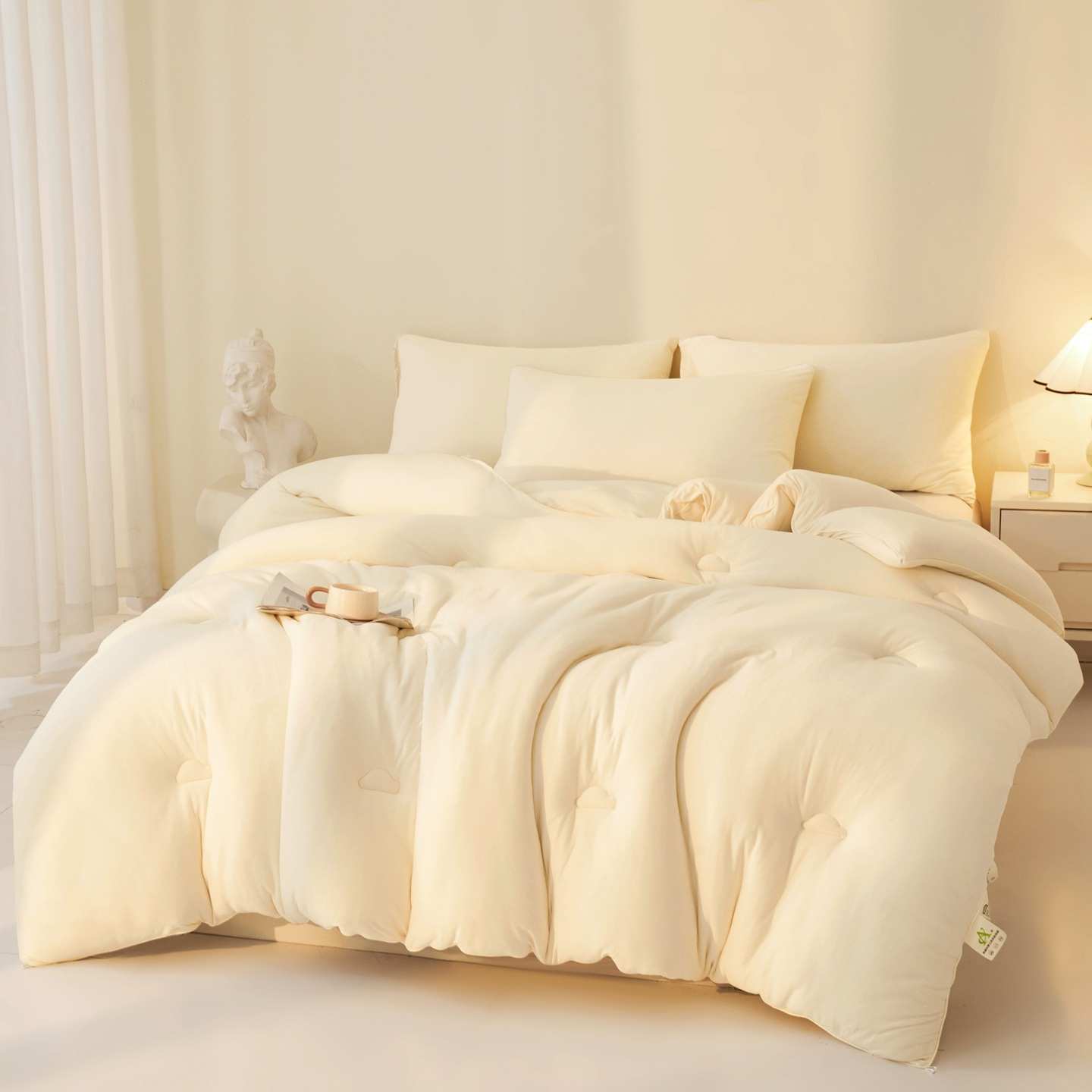 a类大豆棉冬被母婴级被子春秋被提花棉被芯单人床品 大豆纤维