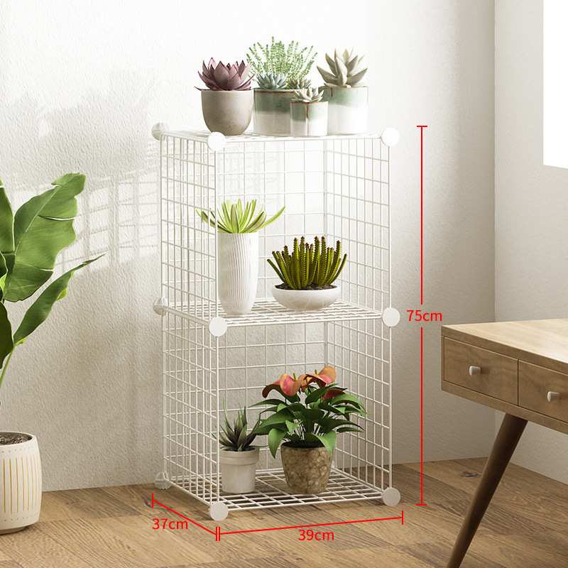 阳台简易置物架多肉花架子铁艺多层落地式室内客厅绿萝花盆架简约