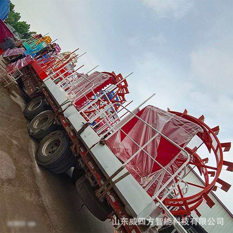 景区水边游艺厂家制作夏日水边游乐设备亲子互动水上划船机威四方