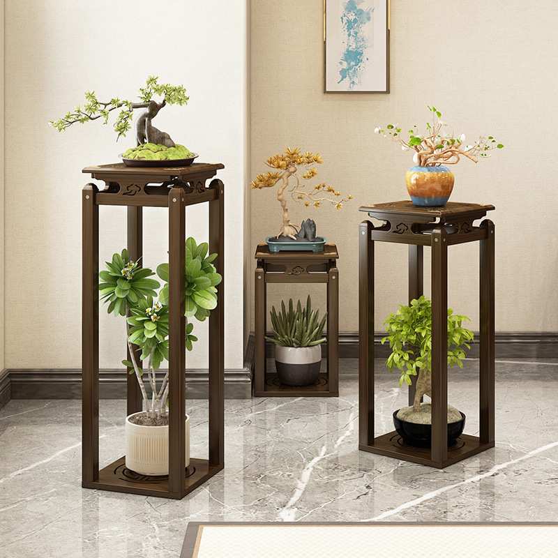 北欧落地花架室内阳台装饰花架子客厅家用角几边几轻奢置物架