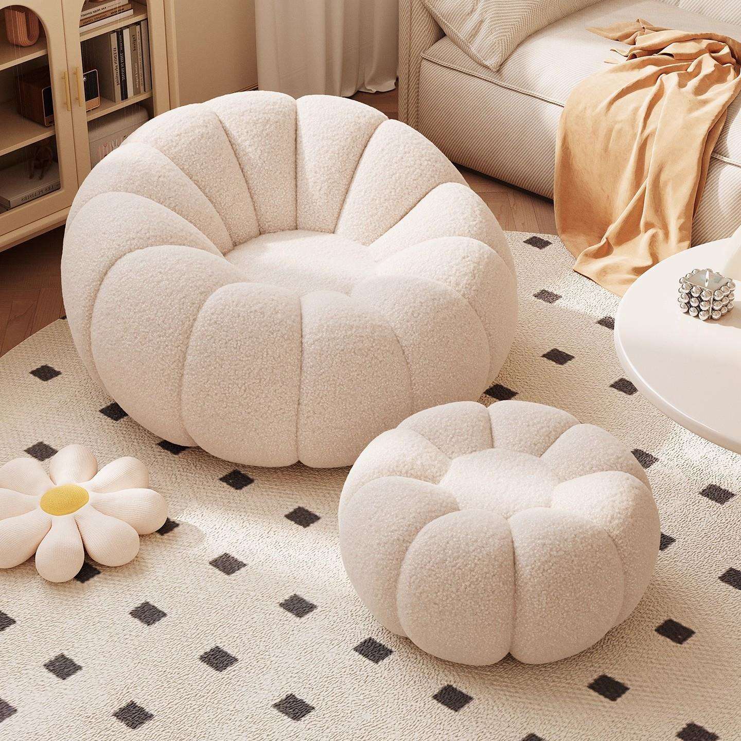 懒人沙发可躺可睡客厅2025新款单人窝窝椅久坐不累的卧室小沙发