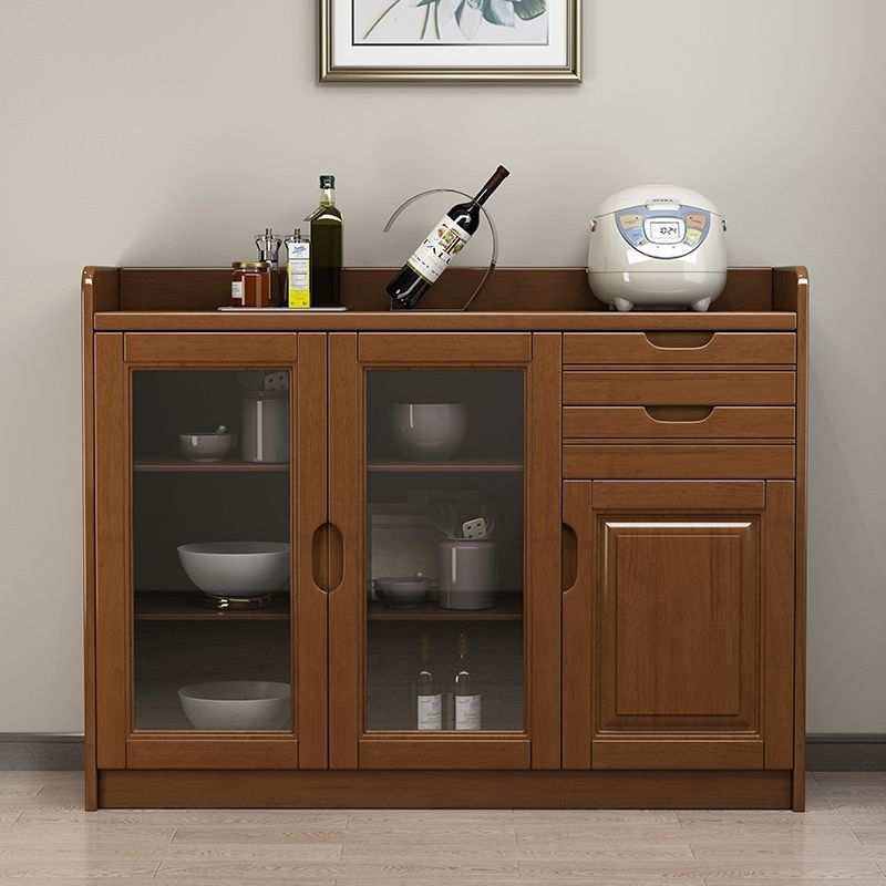 实木餐边柜矮柜餐厅边柜酒柜靠墙现代简约客厅茶水柜碗柜收纳柜