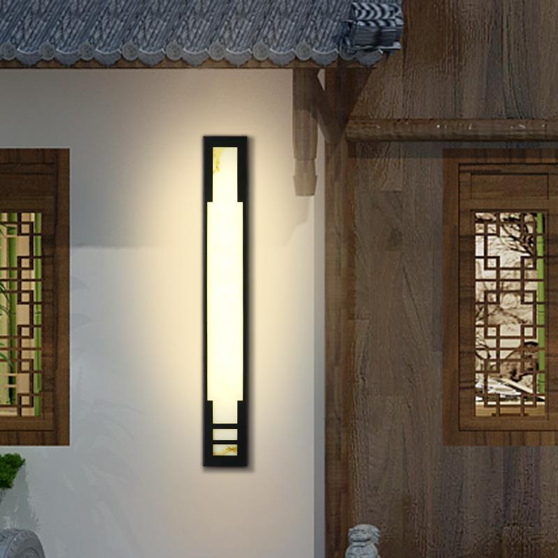 顺馨户外壁灯防水花园庭院灯新中式别墅大门口壁灯门口入户灯露