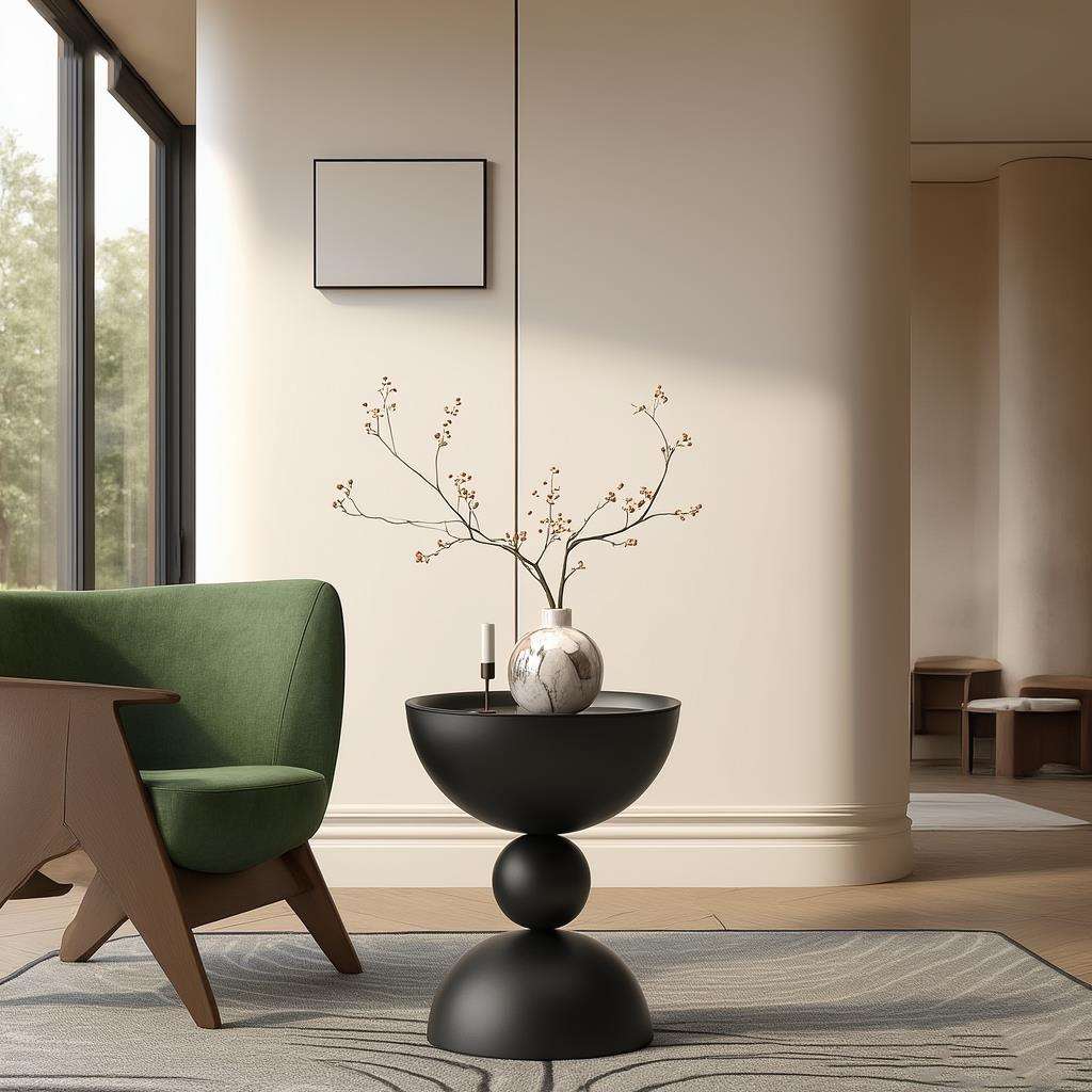 中古风法式复古轻奢小边几小桌子客厅家用圆茶几沙发角几设计师