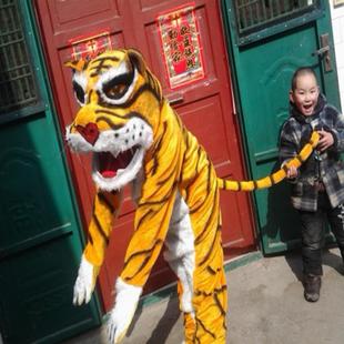 单人牛舞龙舞狮社火用品老虎服装双人牛套装十二生肖道具厂家批发