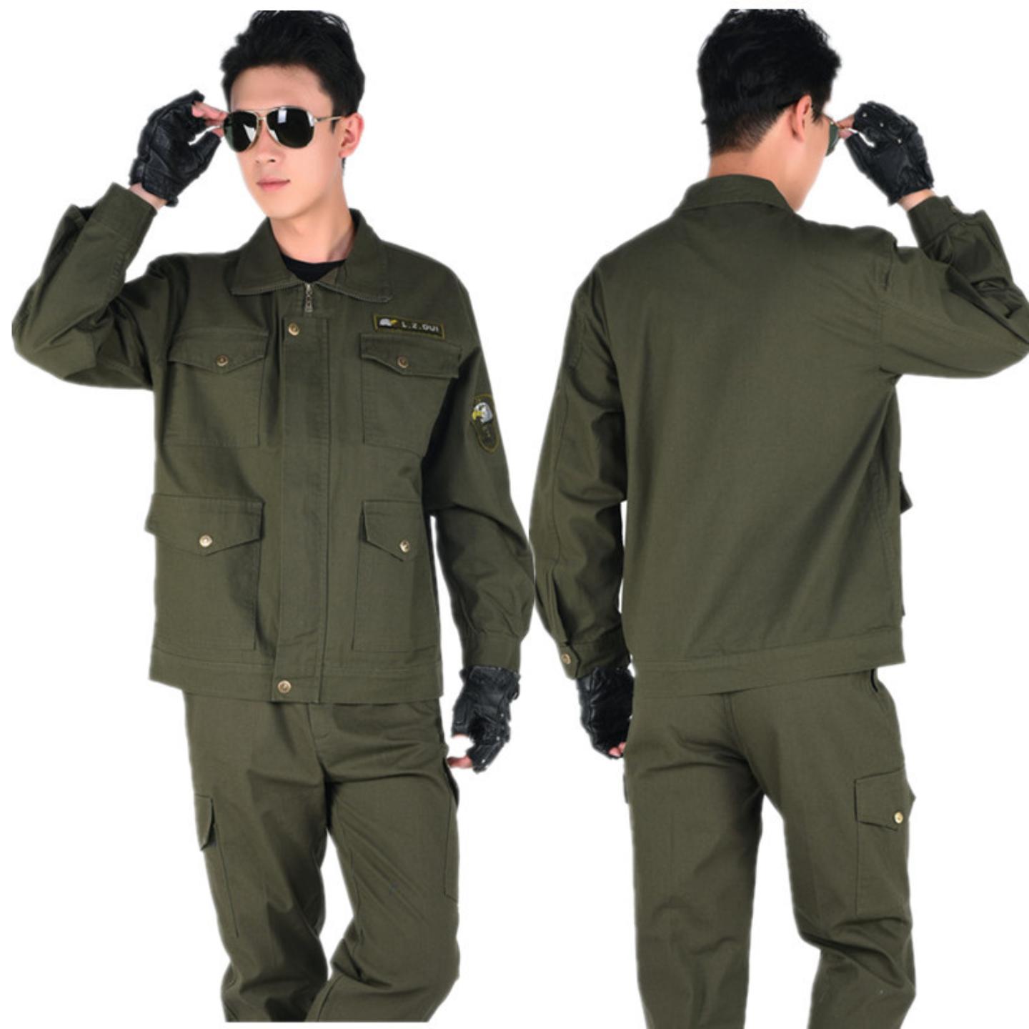 棉帆布套装多兜耐磨耐烫工作服