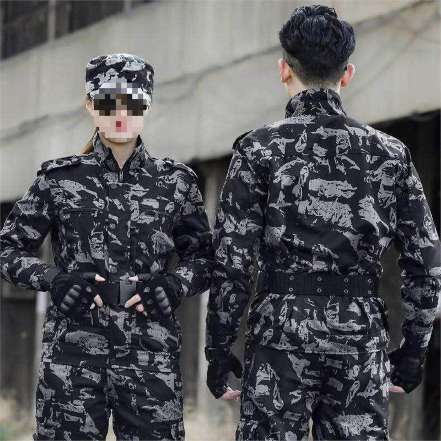 耐磨军训焊工电工服加厚春秋套装