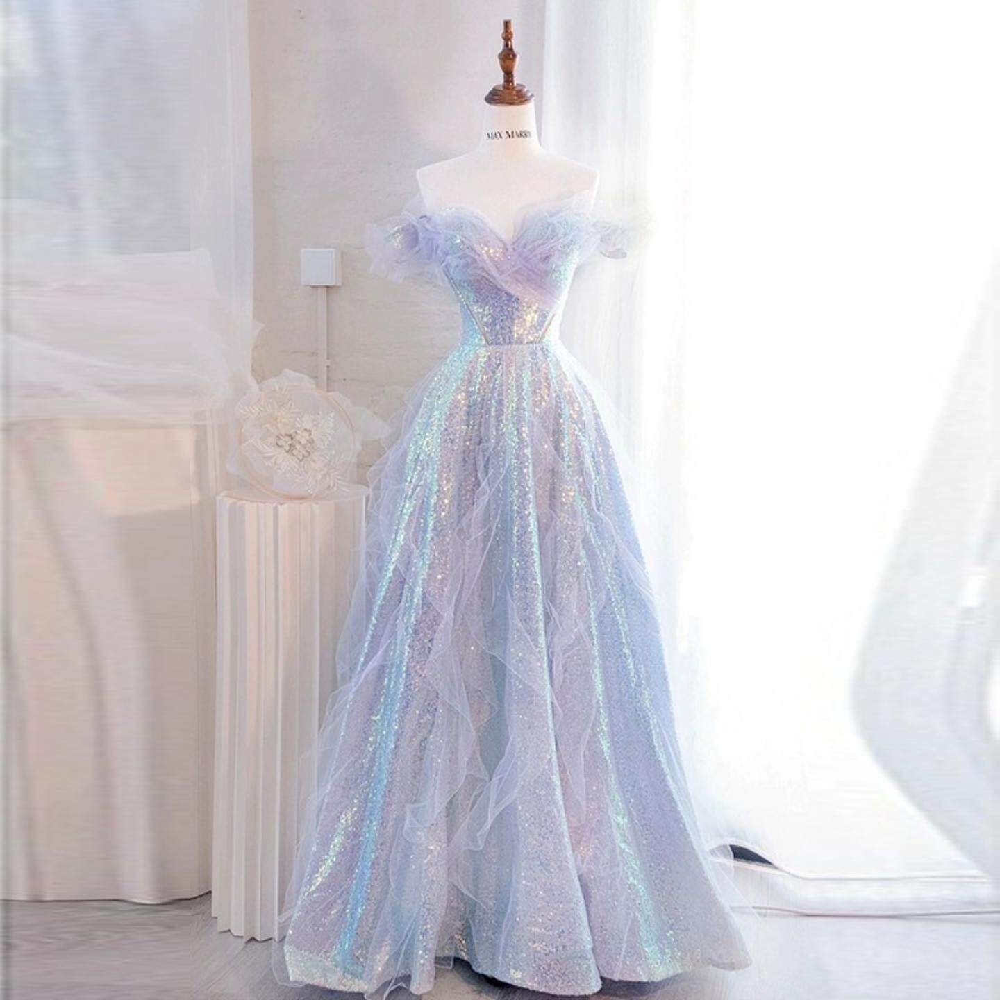 晚礼服裙2025新款法式一字肩宴会轻奢小众高级感生日会连衣裙女夏