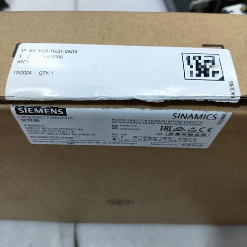 议价全新西门子驱动器6SL3120-1TE21-0AD0,已开封