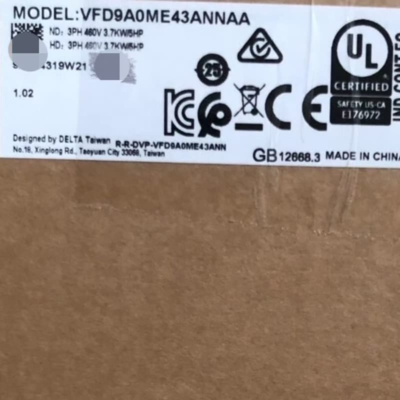 议价VFD9A0ME43ANNAA全新变频器,台达变频器型号