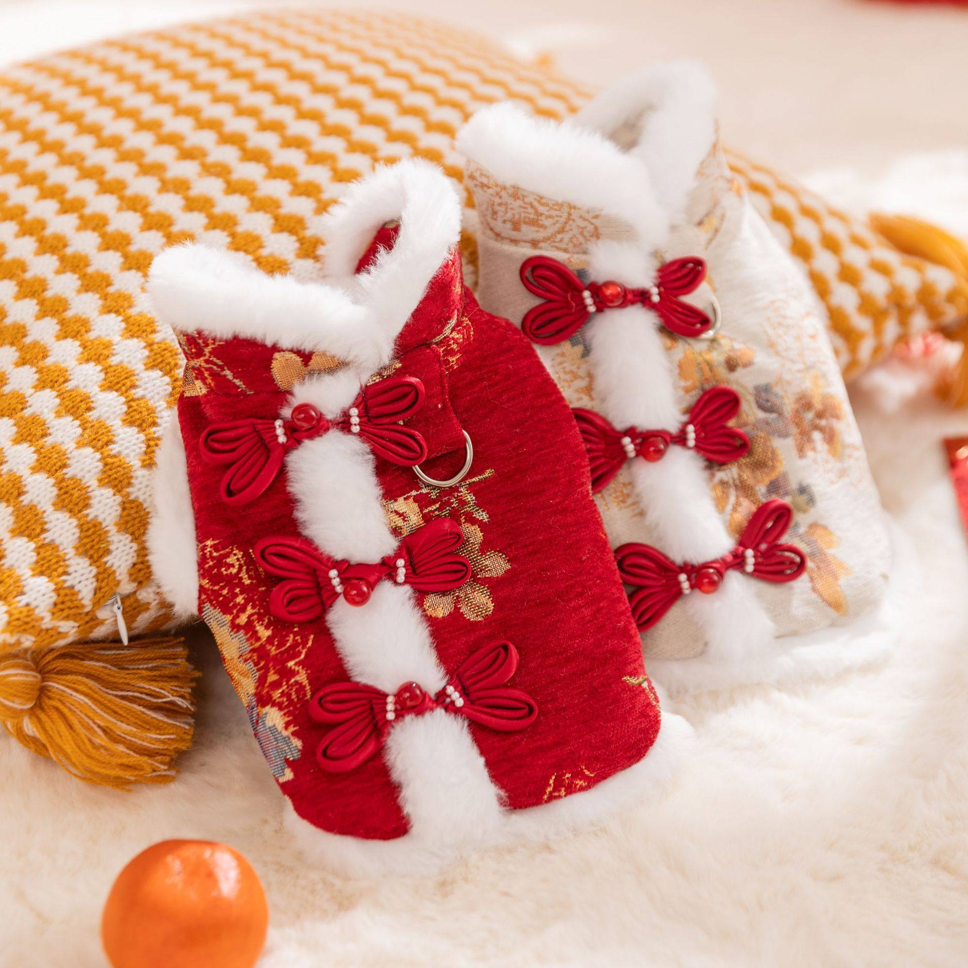 宠物新年唐装两脚小型犬比熊泰迪猫咪秋冬加绒两脚棉衣宠物狗服装,宠物/宠物食品及用品,狗宠物服装/雨衣,淘宝优惠券,粉丝福利购,淘宝优惠卷