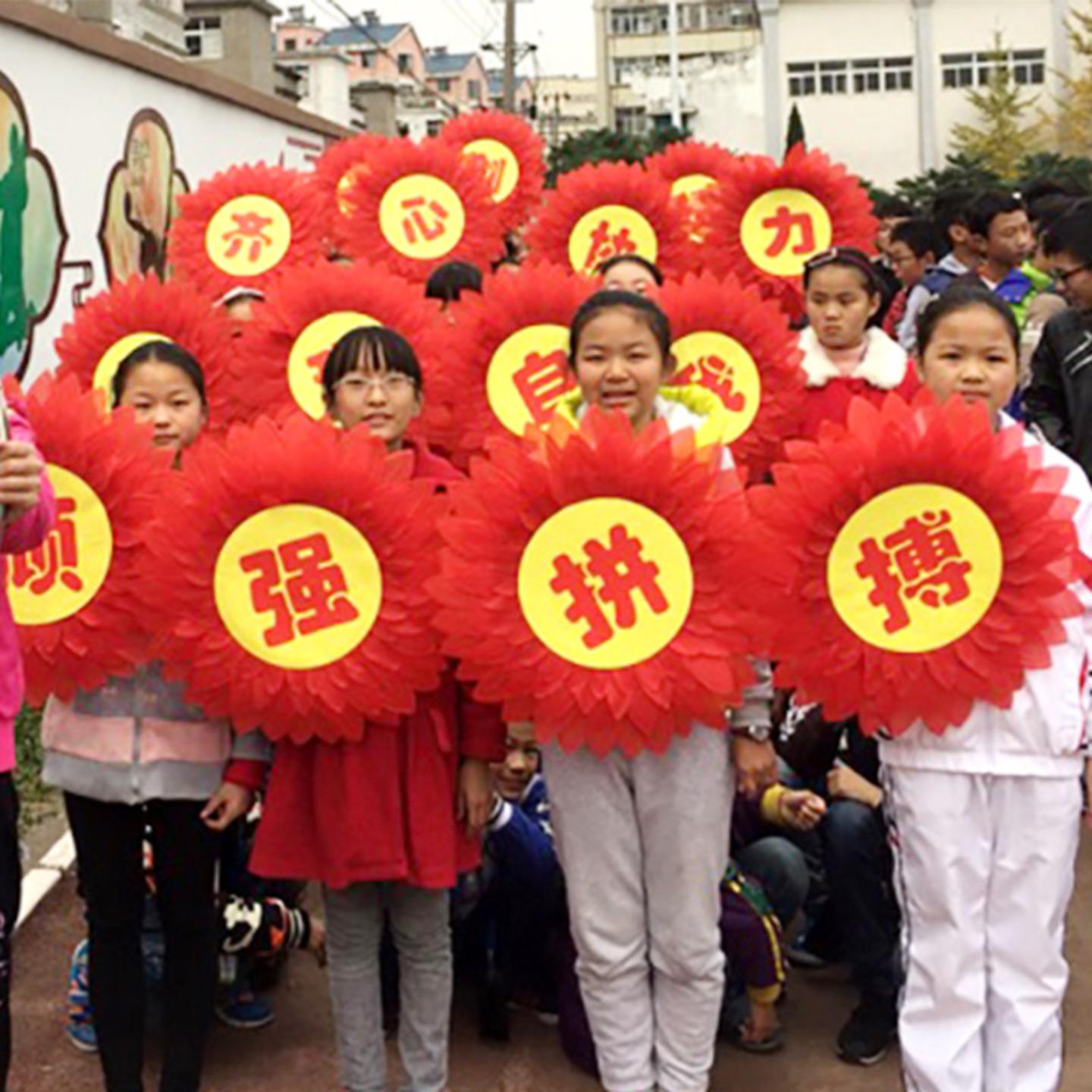 幼儿园向日葵舞蹈手拿花道具