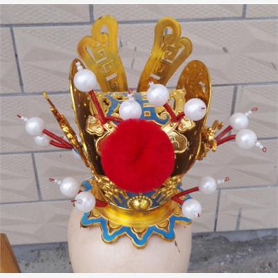 儿童摄影头饰紫贾宝玉紫太子冠戏曲凤冠齐天大圣头饰