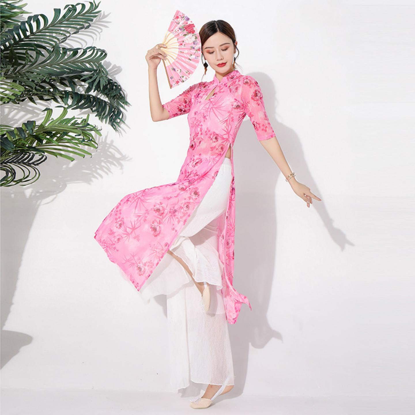 秋季古典舞练功服女中国风旗袍