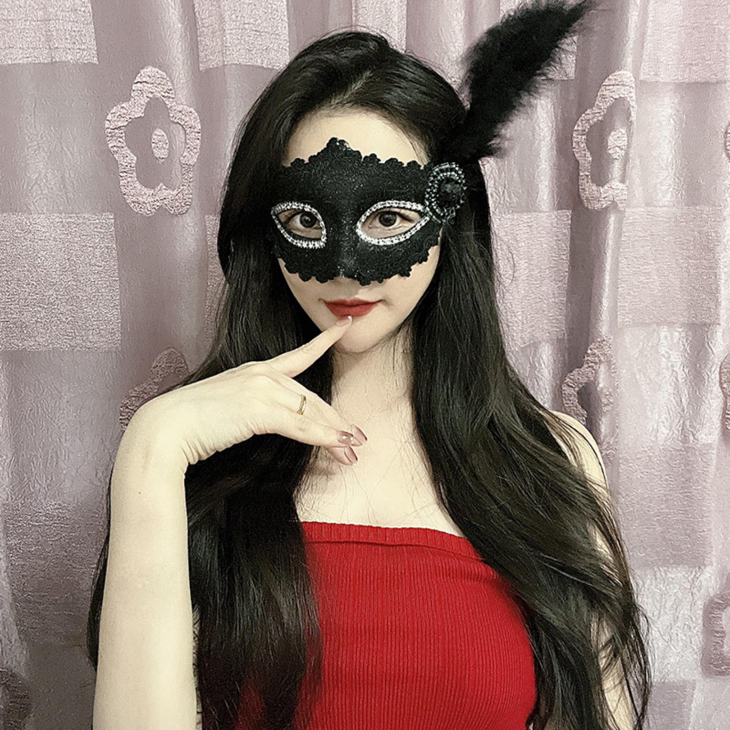 女款爱莎面具精灵公主COS