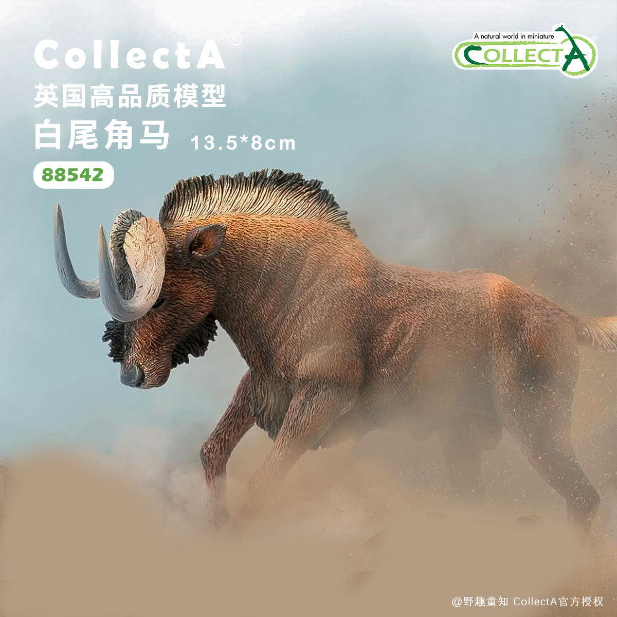 CollectA白尾角马动物模型玩具