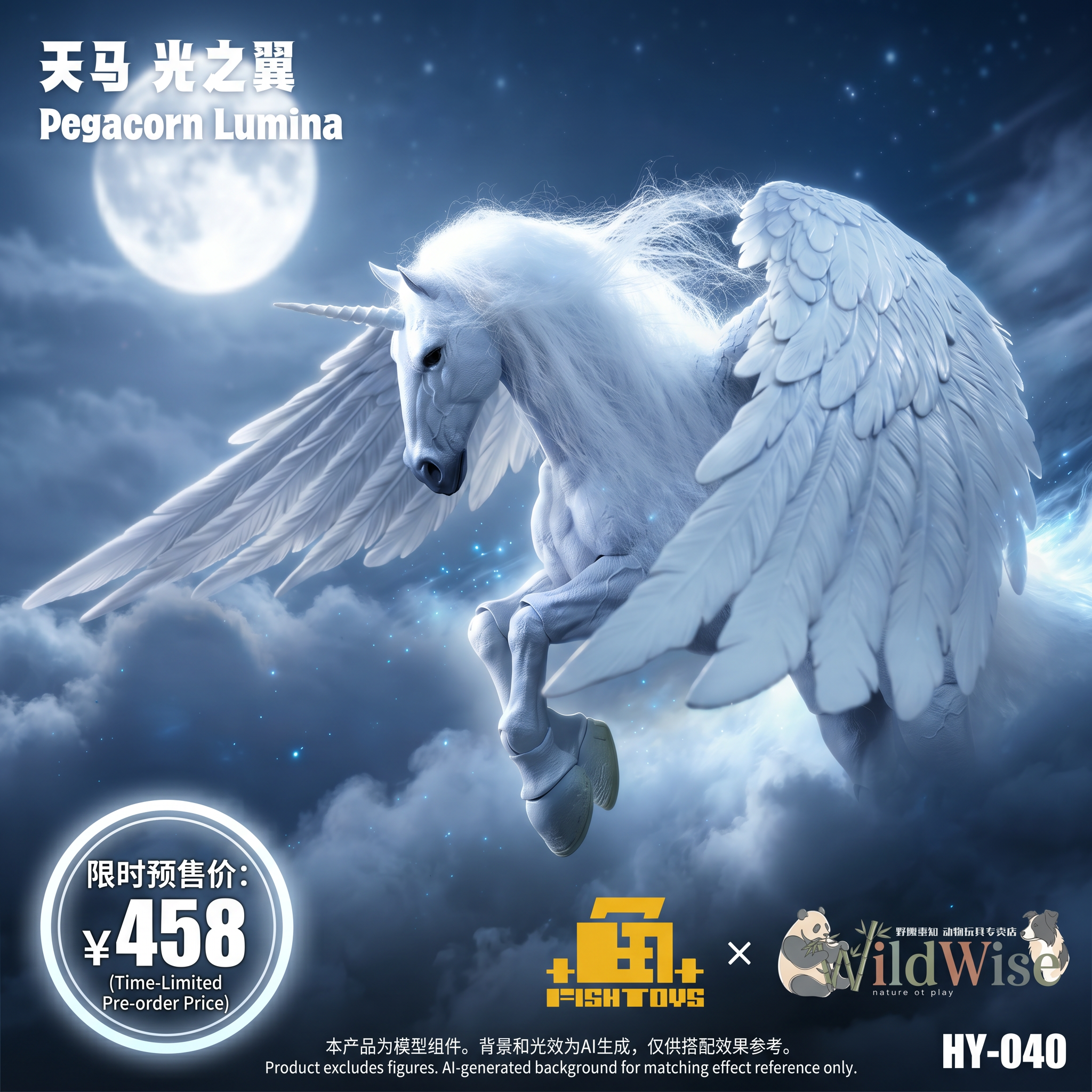 【预售】鱼玩fishtoys天马光之翼可动玩具手办模型兵人玩具礼品