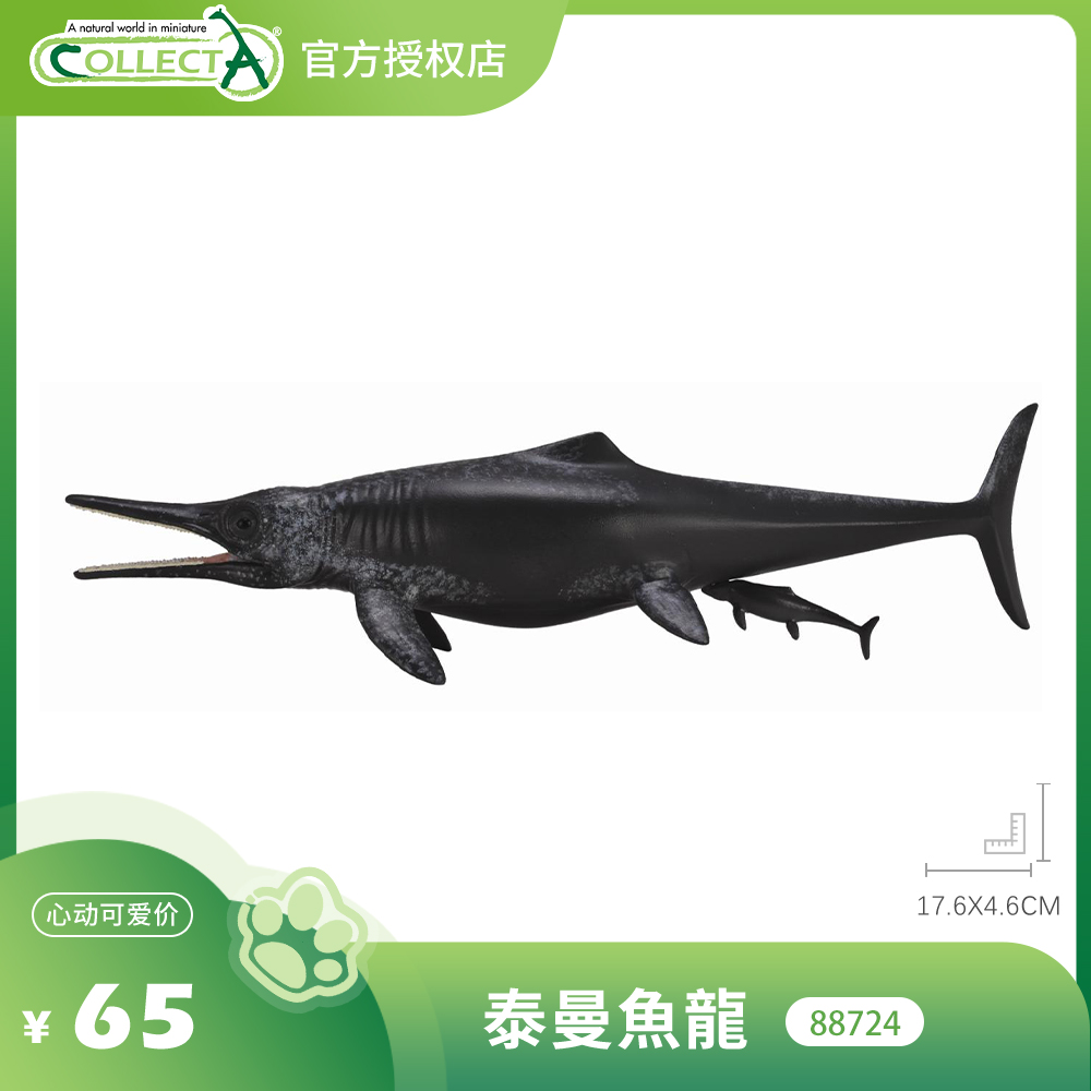 【88724泰曼鱼龙】CollectA仿真动物模型玩具古兽公仔科普海爬