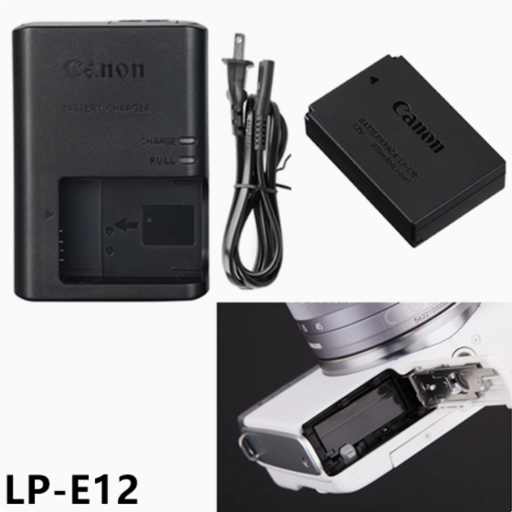 佳能EOS M M2 M10 M50 M100 M200 100D微单相机LP-E12电池/充电器