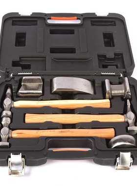 钢盾S116001 7件套钣金组套铬钒钢锤子木制耐用