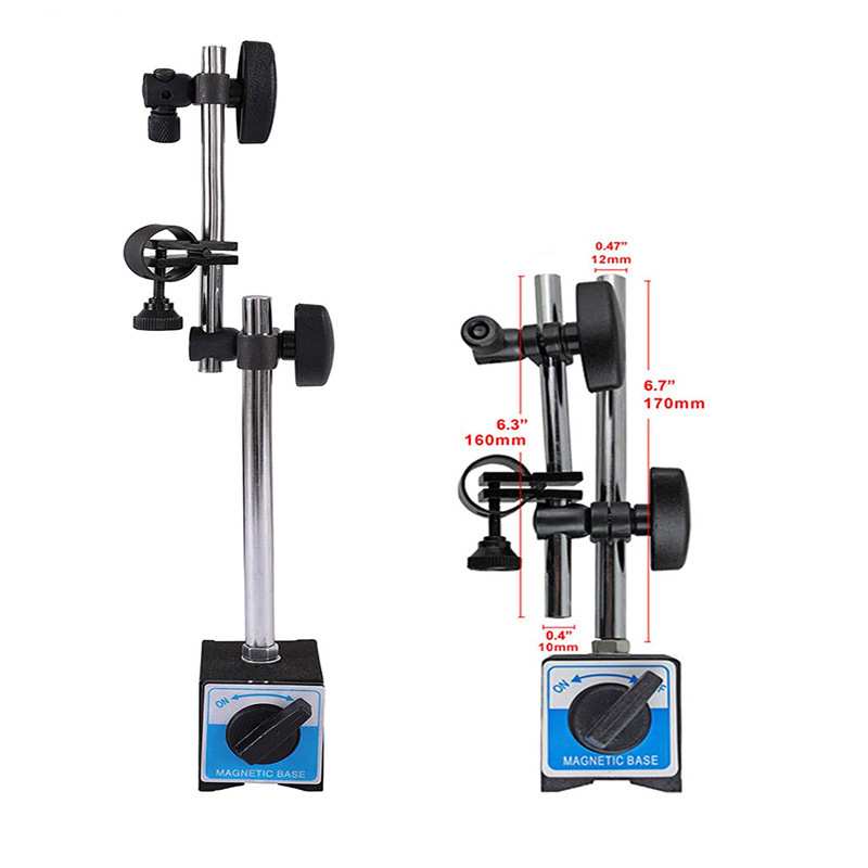 Etopoo万向磁力表座百分表工作台 带微调磁力表座百分表夹头磁力